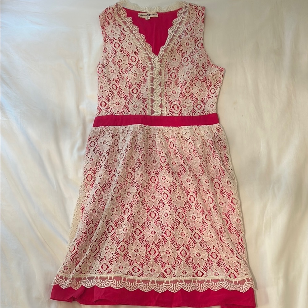 Altar'd State Pink & Cream Sundress